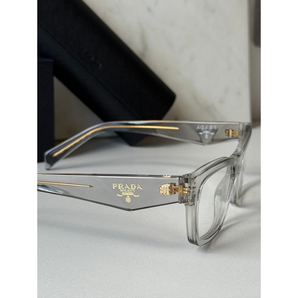 NEW Prada PR B01V Clear Cat Eye Eyeglasses Frames - Picture 7 of 8